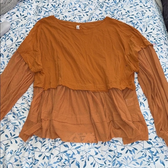 Tops - S/m wishlist Burt orange blouse